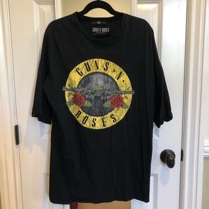 Missguided Guns and Roses Black Tunic